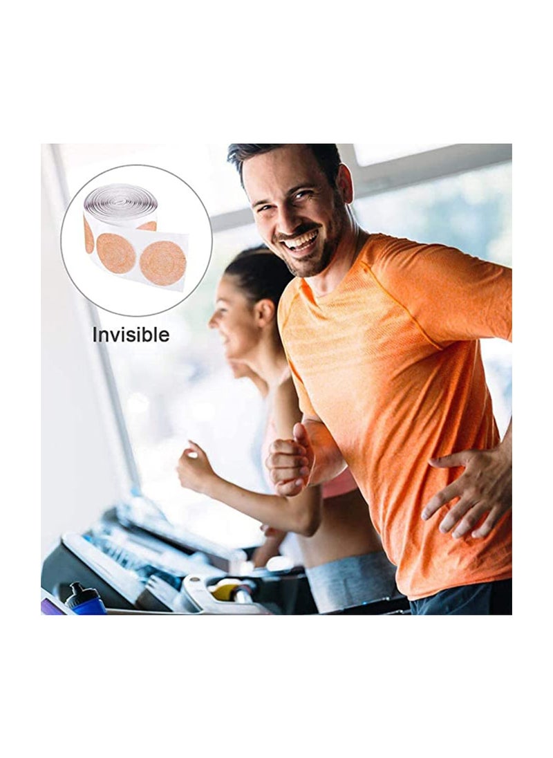 Excefore - Nipple Cover Tape Pasties For Men 100pcs Disposable Nipple Hide Protect Care Invisible Nipple Cover Prevent Nipple Chafing Stickers Patch Sports Ultra-Marathon Running Gear - Image 1