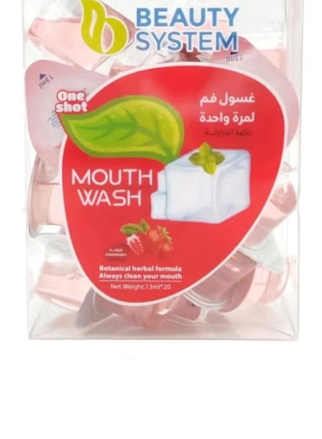BEAUTY SYSTEM Mouthwash Strawberry Refreshing Capsules - 13 ml x 12 - Image 3
