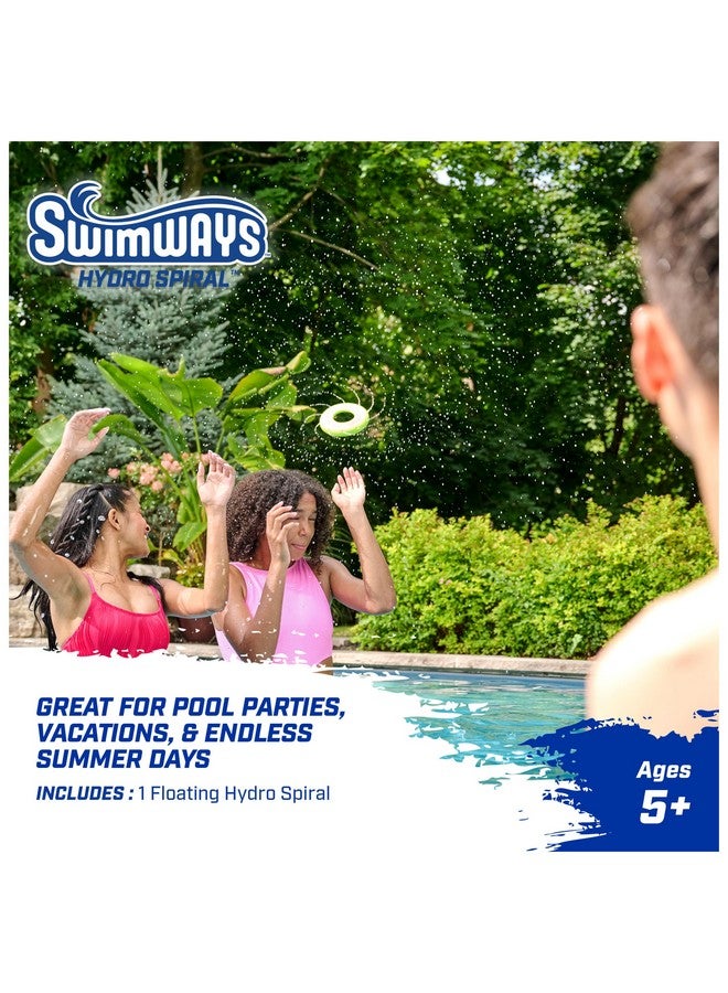 SwimWays سماوات هايدرو سبايرال، ألعاب بركة للأطفال والبالغين، حلقة رمي للشاطئ، البحيرة وحمام السباحة، ألعاب خارجية للأطفال من عمر 5 سنوات وما فوق - Image 2