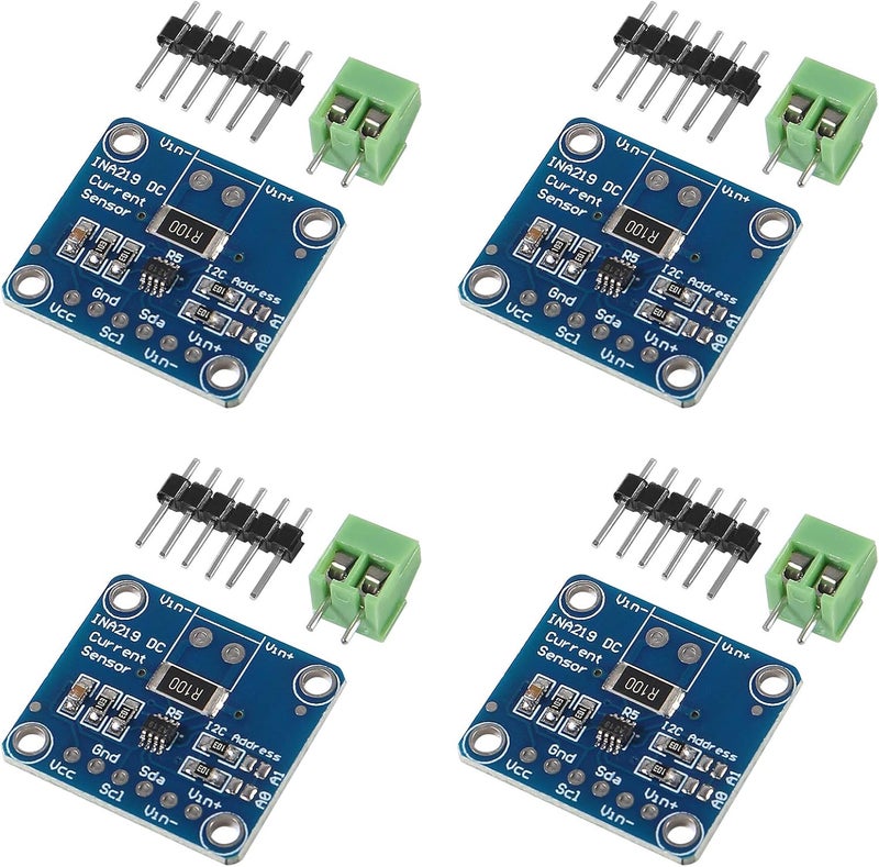 Atnsinc 4 قطع INA219 I2C مستشعر الطاقة ثنائي الاتجاه لمصدر التيار لوحدة لوحة التوصيل واجهة I2C IIC - Image 1