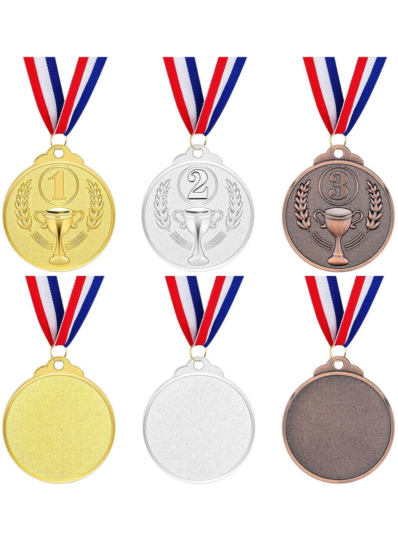 Award Metal Kids Winner Medals for Kids, Gold Silver and Bronze Medals with Trophy Pattern 1st 2nd 3rd Prizes for Sports Award, Competitions, Party Favors and Decorations(12 Pcs) - Image 4