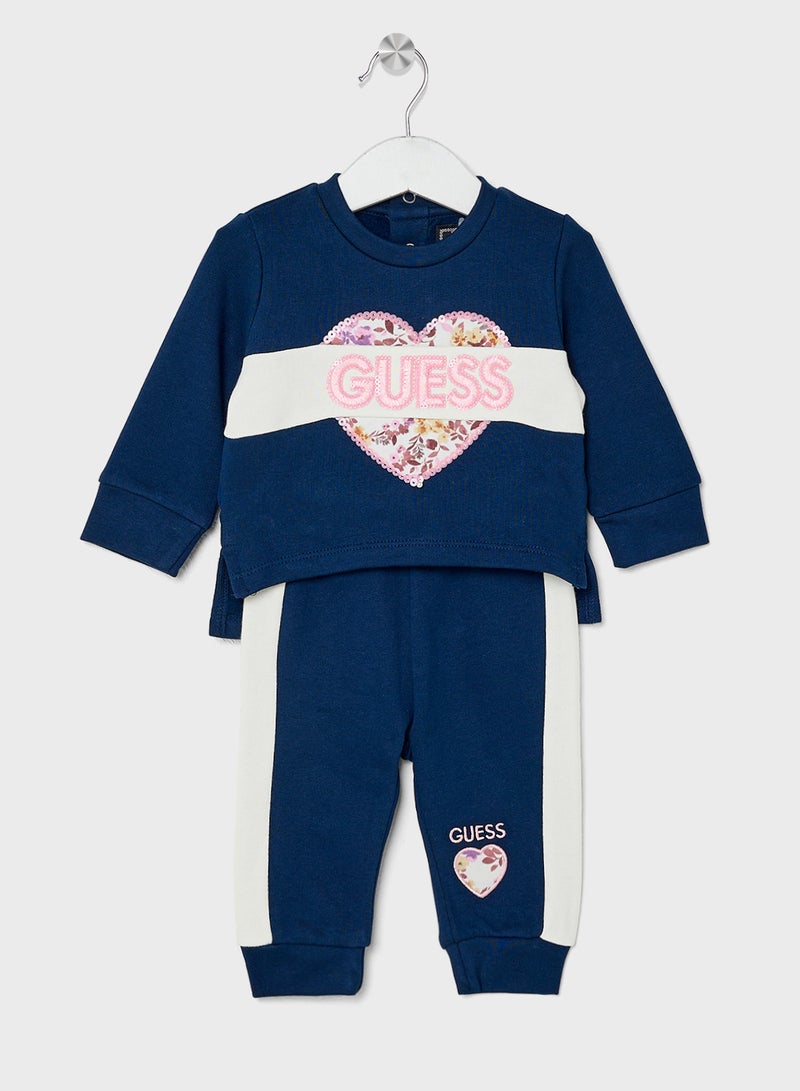 GUESS Kids Logo Detail T-Shirt Sets - Image 1