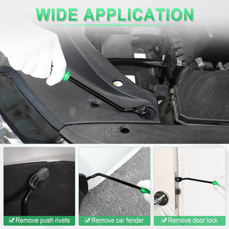 LivTee 5-Piece Auto Trim Removal Tool Kit - Scratch-Free Plastic Pry Set for Vehicle Dash & Audio Installation - Image 5