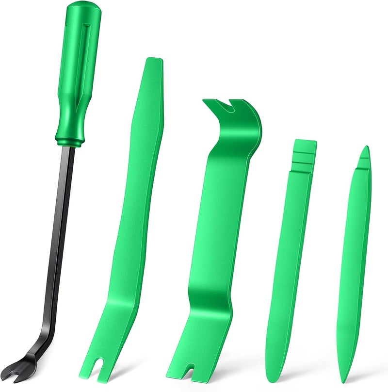 LivTee 5-Piece Auto Trim Removal Tool Kit - Scratch-Free Plastic Pry Set for Vehicle Dash & Audio Installation - Image 1