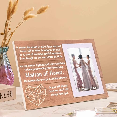 NZY Not Sisters By Birth,Bridesmaid Picture Frame Gift from Bride,Bachelorette Party Gift for Maid of Honor -Bridal shower Wedding Gifts for Best Friends Sisters Soul Mate Besties Women - Image 5