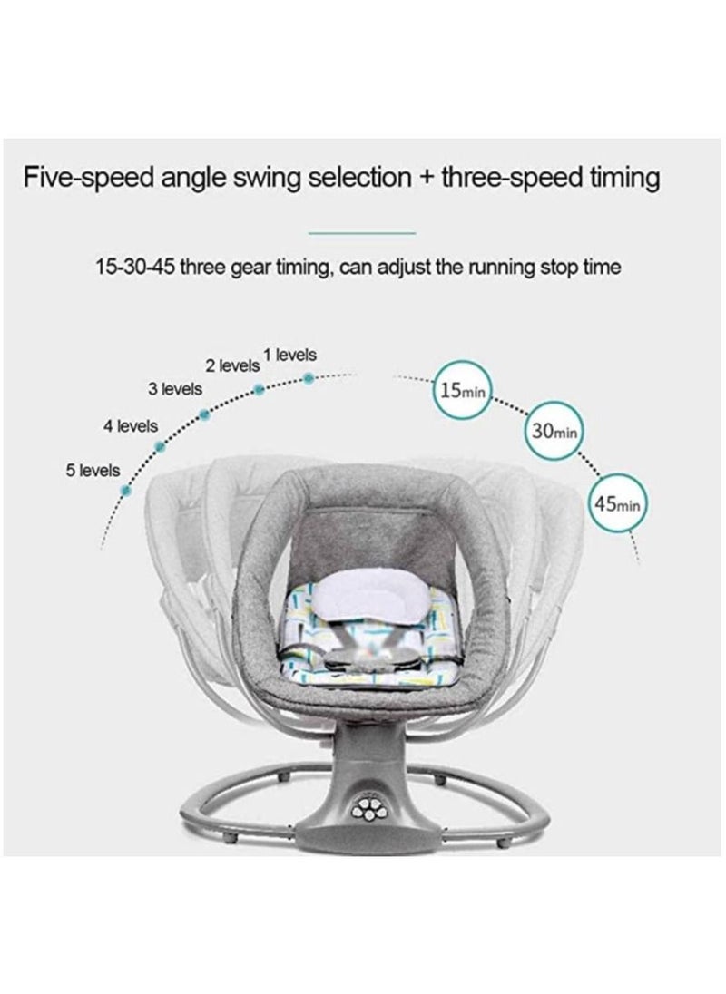 Generic - Baby Swing for Infants Rocking Chair with Remote Control 3-in-1 Adjustable backrest Baby Bouncer Electric Adjustable Rocking Chair - Image 1