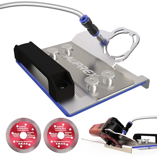 AUPREX 45 Degree Tile Chamfering Tool, Angle Grinder Stand for 45° Tile Cutting, Tile Cutter Tools Compatible with 100-Type Angle Grinders, Angle Grinder Attachments for Chamfering - Image 1