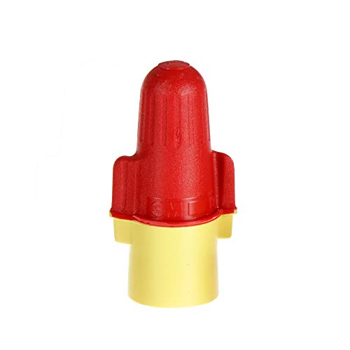 3M Performance Plus Wire Connector, Flexible Steel Spring Connectors, 22-8 AWG, Red and Yellow Color (R/Y+), Bag of 100 - Image 1