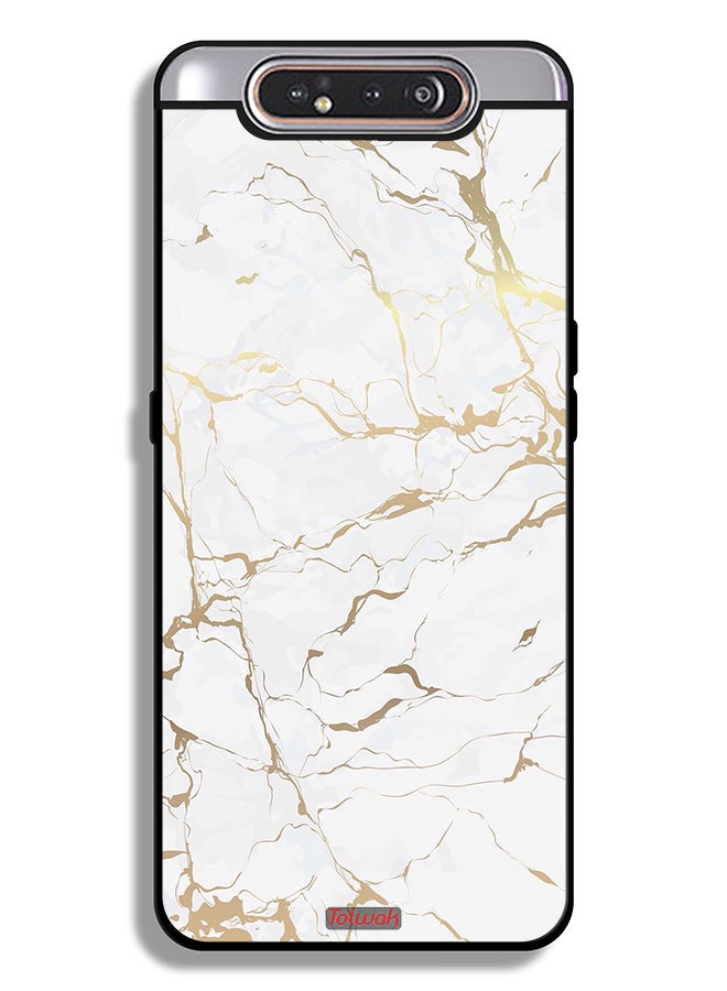 Tolwak Samsung Galaxy A80 Protective Case Cover Marble Pattern - Image 1