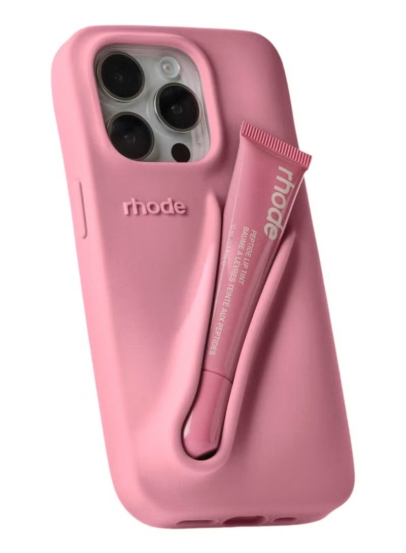 rhode Silicone Mobile Phone Frame with Lip Gloss Ribbon Color (iPhone 14) - Image 1