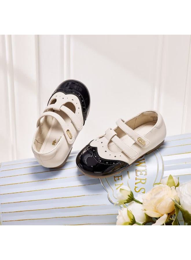 David Bella Kids Non-slip Leather Shoes Autumn Girls Soft Sole Little Chanel Style Princess Shoes