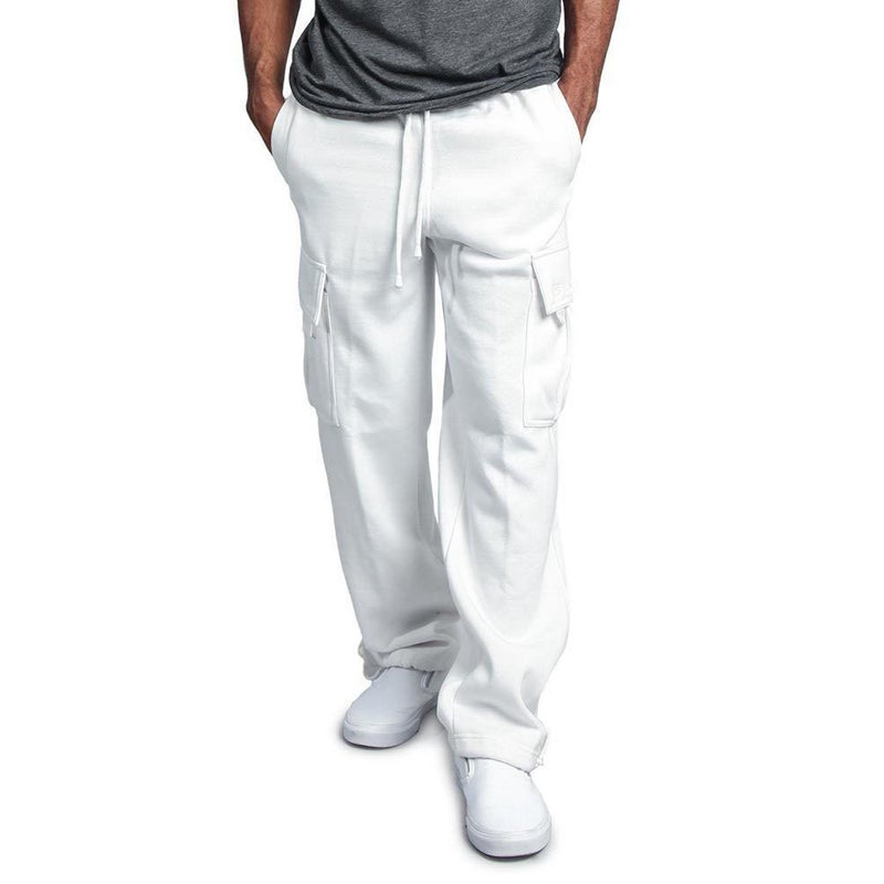 Multi-Pocket Cargo Pants High Street Fashion Brand Retro Casual Jogger Pants Men Men'S New Style