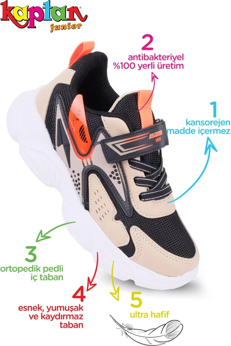 كابتن جونيور Boy's Sports Sneaker Walking Shoes Palse 505