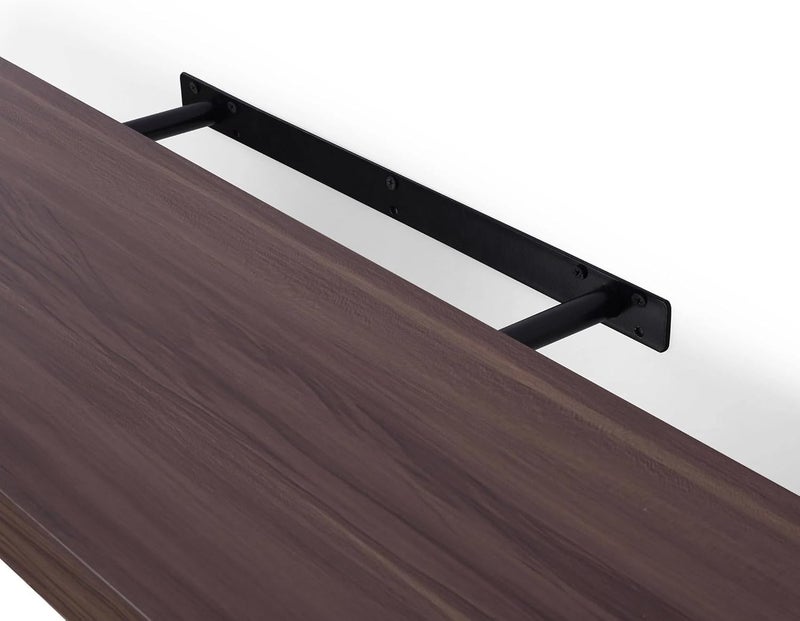 FITTO 40cm & 60cm Floating Wall Shelves, Available in White, Black, Oak Effect, and Brown Finishes - Wall-Mounted Storage Shelf for Bedroom, Living Room, Bathroom, Modern Home Decor - Image 3