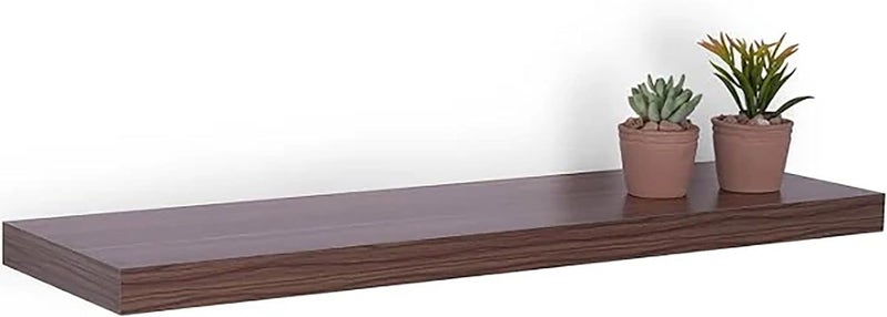 FITTO 40cm & 60cm Floating Wall Shelves, Available in White, Black, Oak Effect, and Brown Finishes - Wall-Mounted Storage Shelf for Bedroom, Living Room, Bathroom, Modern Home Decor - Image 2