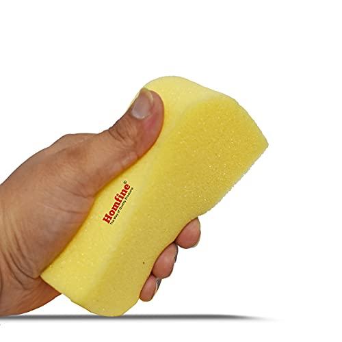 Homfine® Pack of 2Pcs Sponge Foam Scrubber for Multipurpose Cleaning Kitchen Utensils, Crockery, Bathroom Tiles, Glass, Mirror and Automobiles (Size :13x7x4cm) - Image 5