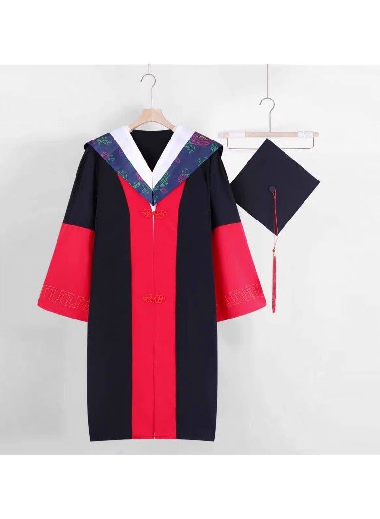 general Graduation Gown Set – Bachelor/Master/Doctorate Academic Regalia with Hood & Cap for Men & Women - Image 1
