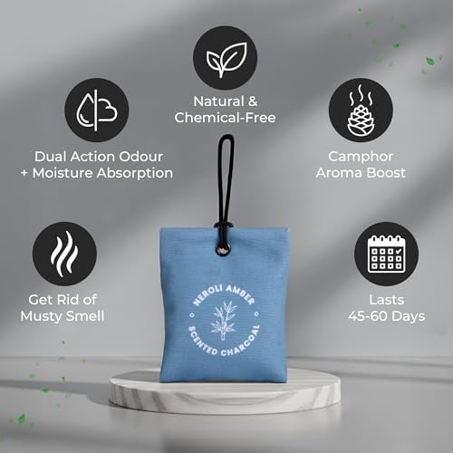 Haka Camphor Charcoal Aroma Cone Sachet | Long-Lasting Natural Air Purifier & Freshener | For Car, Home, Cupboards, Drawers & Office - Image 4