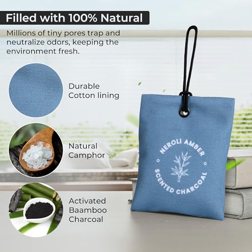 Haka Camphor Charcoal Aroma Cone Sachet | Long-Lasting Natural Air Purifier & Freshener | For Car, Home, Cupboards, Drawers & Office - Image 2