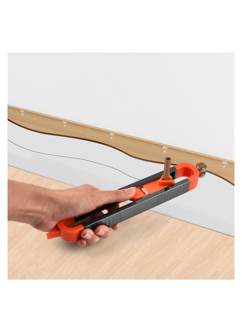 SYOSI - SYOSI Precise Contour Gauge, Outline Duplication Marking for Welding, Flooring, Tile, Carpet Laying, Contour Measuring Tool with Adjustable Lock, Gift for Carpenter, Construction, Woodworking - Image 1