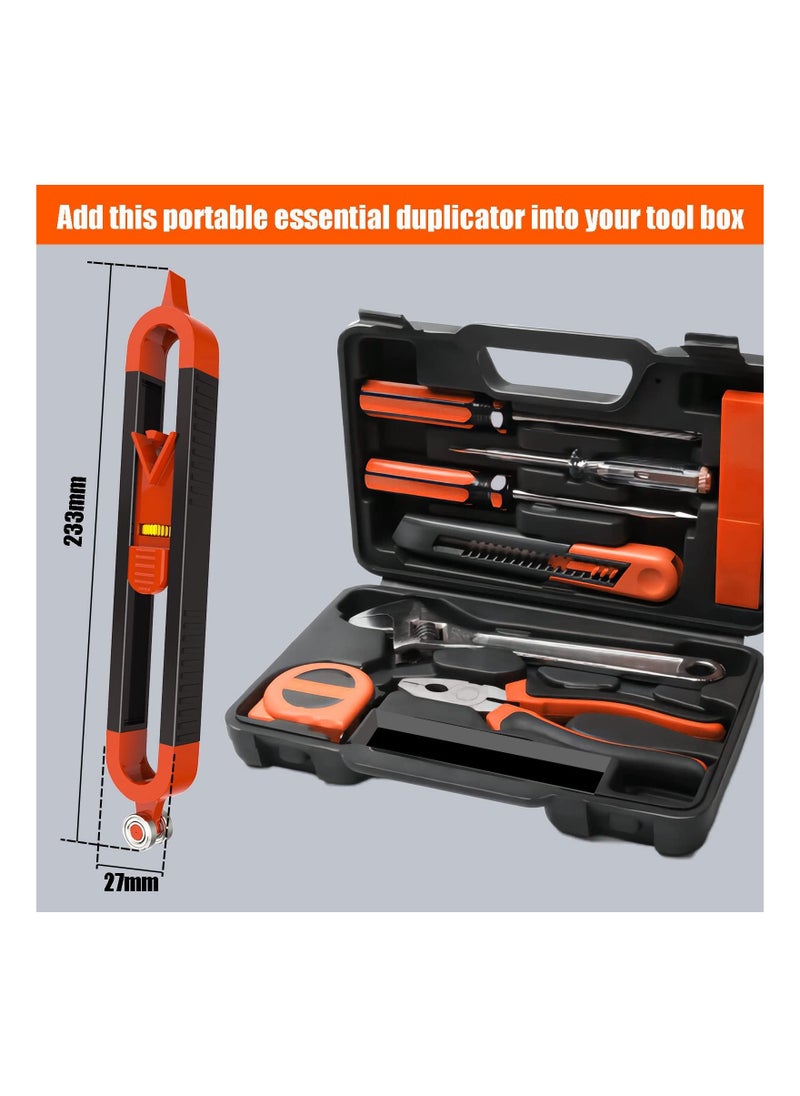 SYOSI - SYOSI Precise Contour Gauge, Outline Duplication Marking for Welding, Flooring, Tile, Carpet Laying, Contour Measuring Tool with Adjustable Lock, Gift for Carpenter, Construction, Woodworking - Image 1