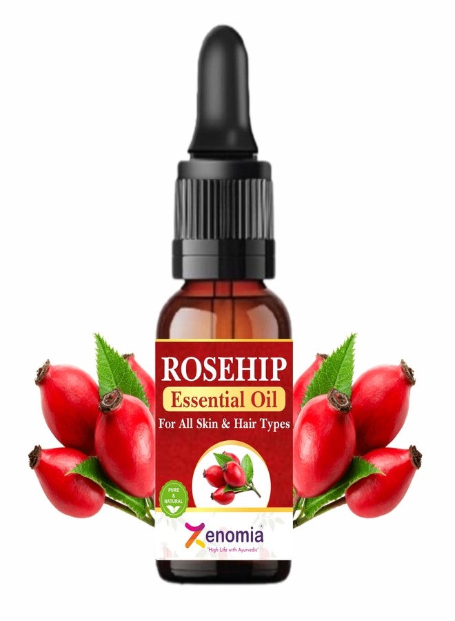 Zenomia Rosehip Seed Oil - Premium Cold Pressed Oil for Glowing Skin, Hair & Nails - Reduces Scars, Fine Lines & Stretch Marks - Pure & Natural (10ml) - Image 1