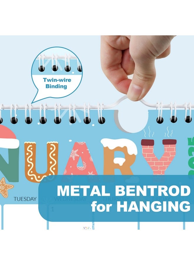 SUNEE Calendar 2025 18 Months Wall Calendar Oct. 2024 - Mar. 2026, 12"X17" Big Hanging Calendar With Note, Past Month And Next Month For Organizing & Planning, Cute - Image 3