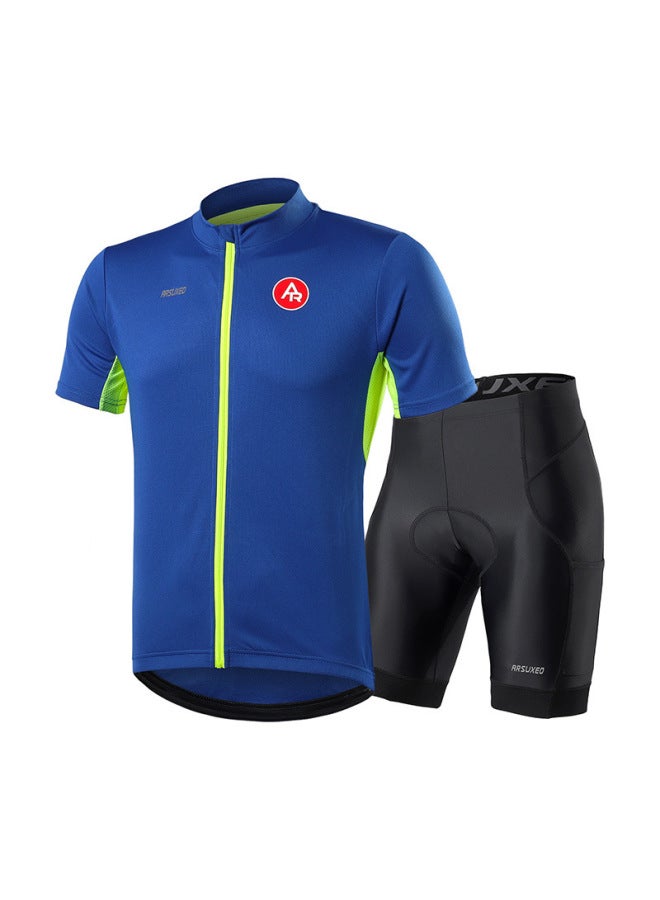 Cycling Suit Bicycle Suit Men's Short-sleeved Summer New Breathable Bicycle Shirt Road Bike Shorts Cycling Equipment