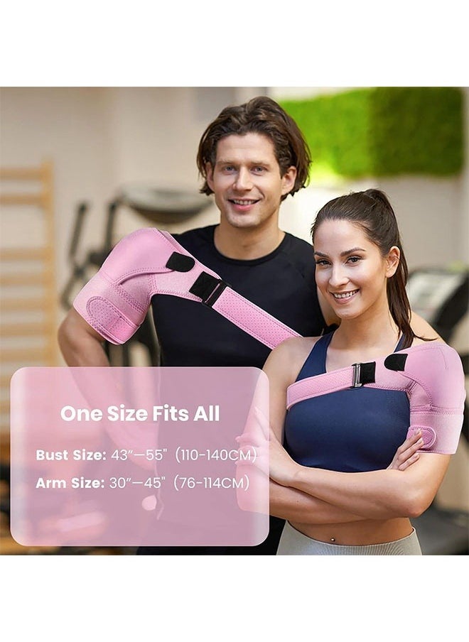 DAREU - Adjustable Shoulder Support Brace for Men and Women – Rotator Cuff, AC Joint, and Dislocation Support – Compression Sleeve for Shoulder Pain and Injury Recovery – One Size Fits Most - Image 1