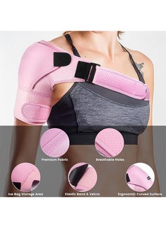 DAREU Adjustable Shoulder Support Brace for Men and Women – Rotator Cuff, AC Joint, and Dislocation Support – Compression Sleeve for Shoulder Pain and Injury Recovery – One Size Fits Most  - Image 3