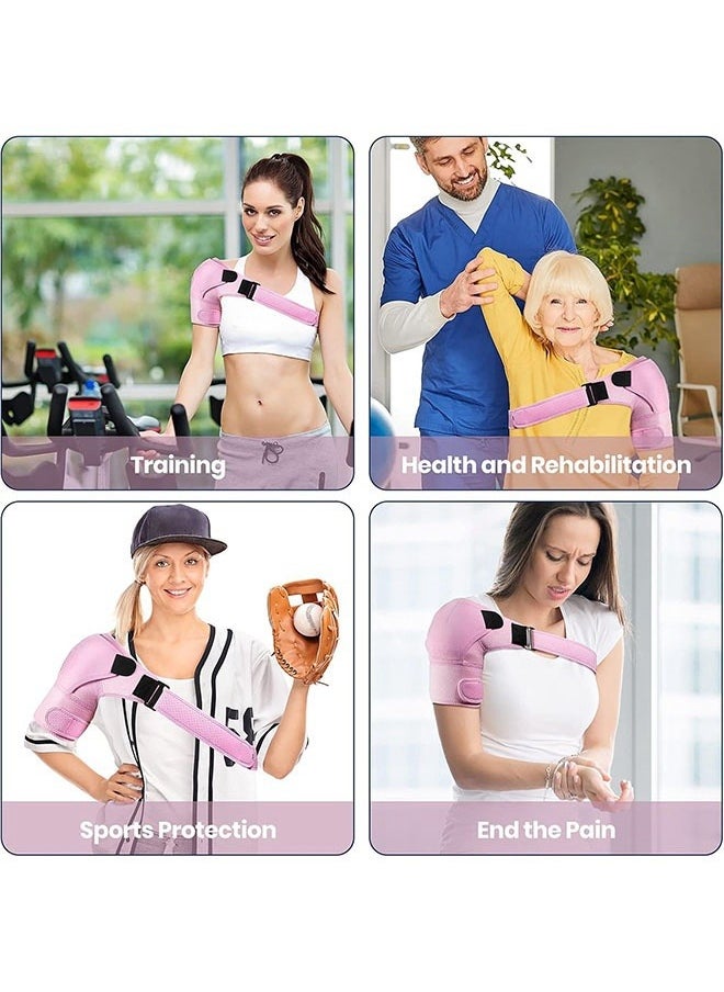 DAREU - Adjustable Shoulder Support Brace for Men and Women – Rotator Cuff, AC Joint, and Dislocation Support – Compression Sleeve for Shoulder Pain and Injury Recovery – One Size Fits Most - Image 1