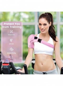 DAREU Adjustable Shoulder Support Brace for Men and Women – Rotator Cuff, AC Joint, and Dislocation Support – Compression Sleeve for Shoulder Pain and Injury Recovery – One Size Fits Most  - Image 4