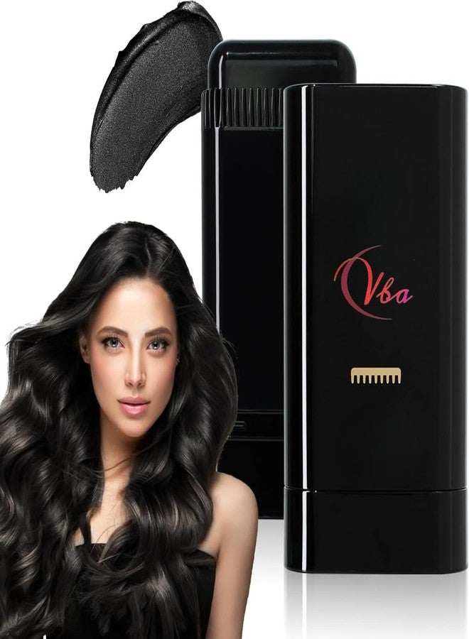 VBA Hair Dye Comb, Convenient 2 in 1 Hair-Colour-Stick with Comb Applicator, Grey Hair Cover Up Stick, Sweat-Proof Hair Concealer for Women & Men (BLACK) - Image 1