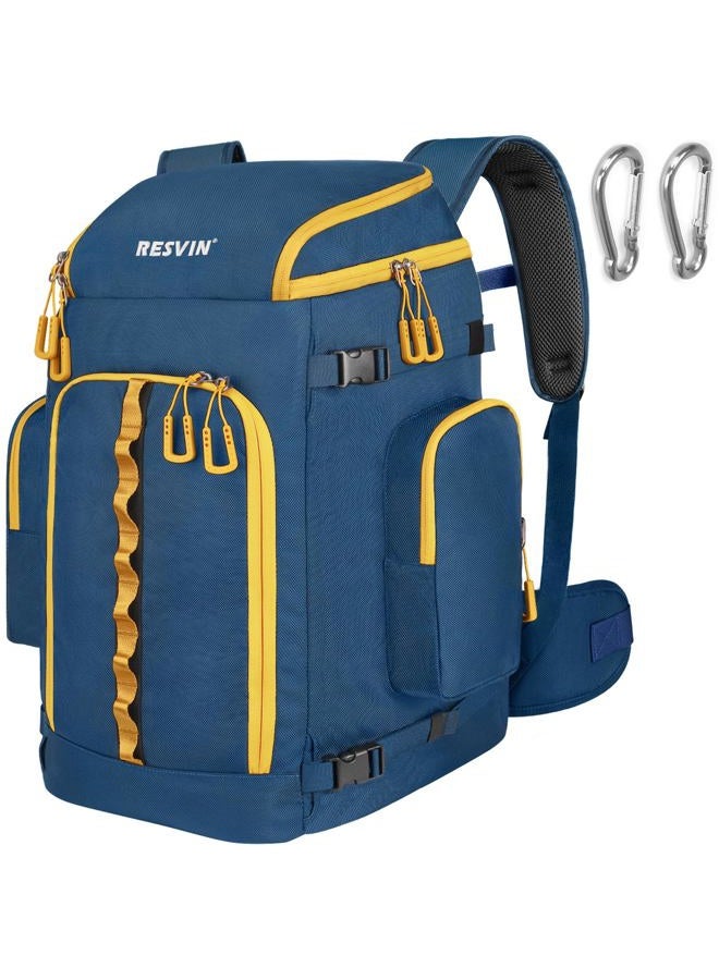 RESVIN Ski Boot Bag, 65L Durable Travel Backpack, 1686D Nylon Waterproof Snowboard Boot Bag, Skiing and Snowboarding Travel Luggage for Helmet, Goggles, Gloves, Outerwear & Accessories - Image 1