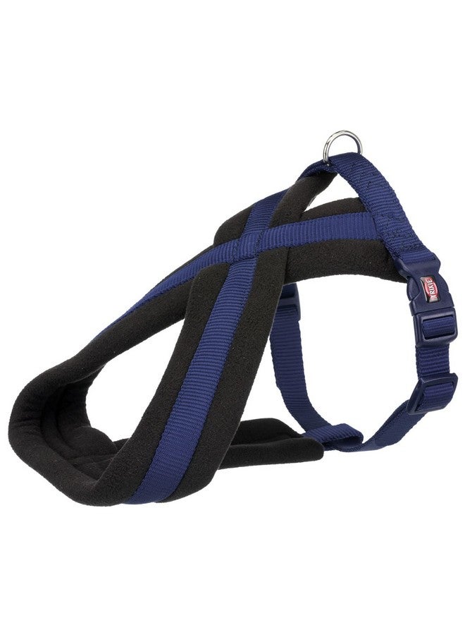 تريكسي حزام تجوال ممتاز للكلاب، حزام كلب قابل للتعديل بدون شد، حزام ناعم مبطن وجيد التهوية للحيوانات الأليفة، نيلي (ML، 50-90 سم)