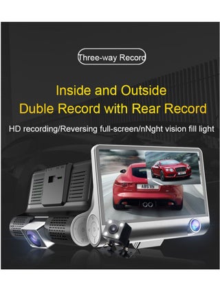 4 Inch HD 1080P DVR Dash Camera Front & Inside & Rear Camera Driving Recorder Support Night Vision - pzsku/Z0CC5E07BC45345EDC09AZ/45/_/1709605561/113403f8-1814-4ac7-bc2b-4518229313ae
