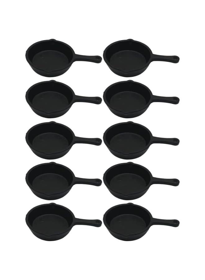 10pcs Miniature Cooking Pan Frying Pans Pot for DIY Dollhouse Kitchen  Birthday Pretend Game Toys Accessories - Image 1
