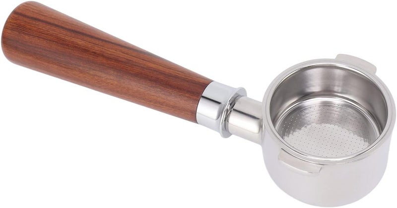 Fdit 51mm Bottomless Portafilter 2 Ear, Stainless Steel Portafilter for EC0310 & Coffee Machines, Detachable Design for - Professional Extraction Tool (Type A1 Red Acid Branch) - Image 1