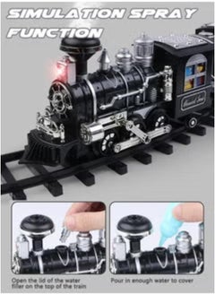 Generic GROIC Electric Train Set with Remote Control Steam Light Sound and Tracks  - Image 2