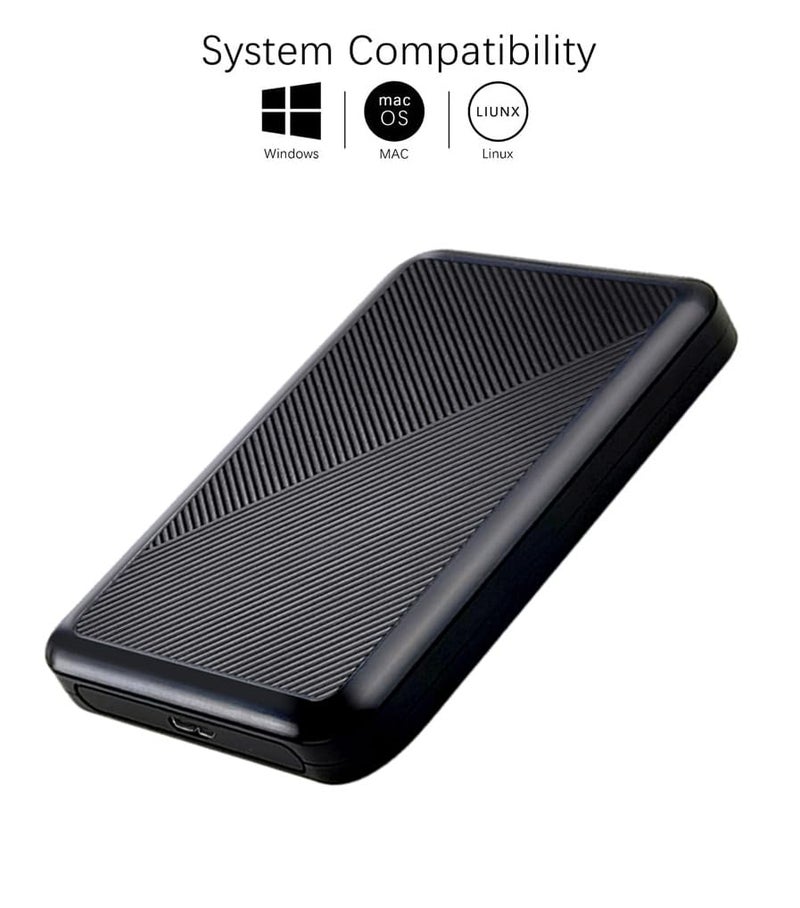 Tianken 1TB Ultra Slim Portable External Hard Drive USB 3.0 HDD Storage for PC, Mac, Laptop, PS4, Xbox one (1TB) - Image 2