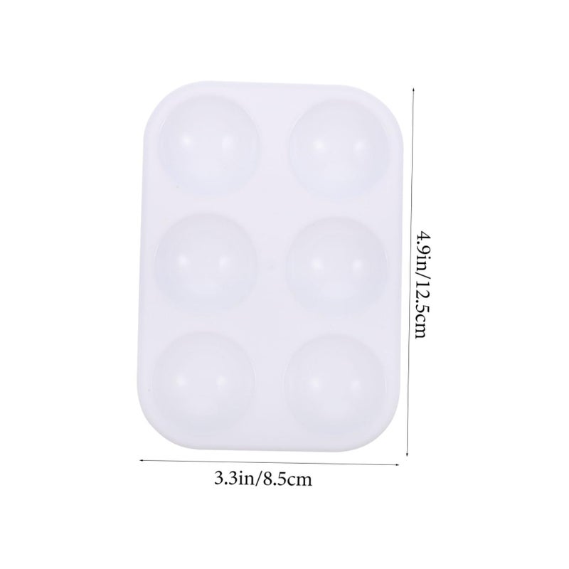 12 Plastic Watercolor Mixing Trays Rectangular Paint Compartments for Artists Students DIY - Image 3