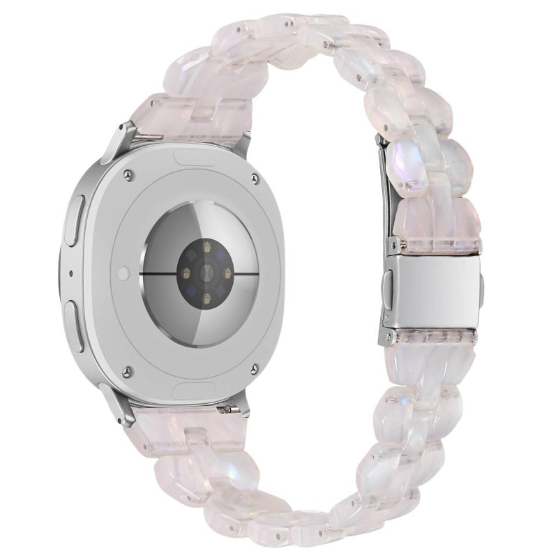سوار ساعة ذكية سوار راتنج متوافق مع Samsung Galaxy Watch 8 Classic بملاءمة قابلة للتعديل وحزام بديل للاستخدام اليومي باللون أسود قابل للتعديل باللون الأسود - Image 4