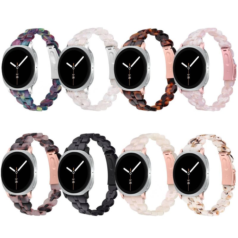 سوار ساعة ذكية سوار راتنج متوافق مع Samsung Galaxy Watch 8 Classic بملاءمة قابلة للتعديل وحزام بديل للاستخدام اليومي باللون أسود قابل للتعديل باللون الأسود - Image 2