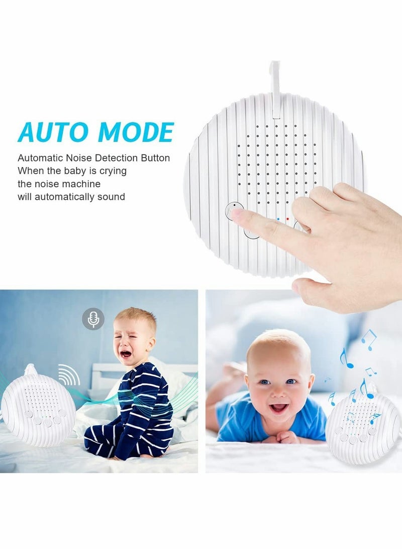 White Noise Machine, Sleep Sound Machine With 10 Soothing Nature Sounds Therapy Portable, Mini Sound Machine For Baby Kids Adults, Usb Rechargeable Baby Sleep Machine With 3 Timer Memory Functions - Image 5