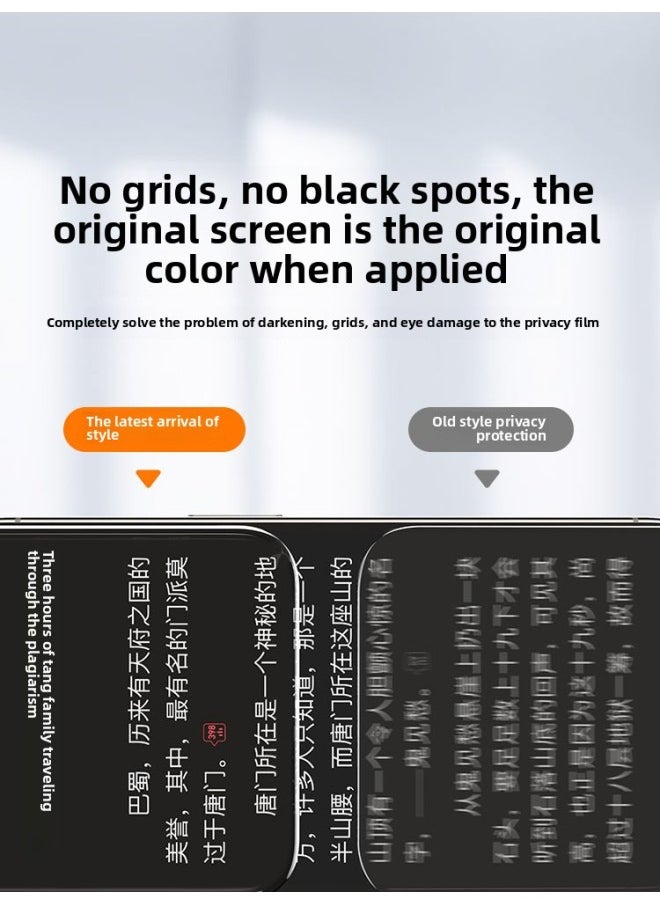 Generic - For Iphone 14/13 Anti-peep Tempered Film For Iphone15promax Anti-peeping 14pro Phone Film 12-Colour:【360°Anti-peep 3 Pieces】cannot Be Seen From The Front, Back, Left And Right★Full Screen Explosion-proof-Size:For Iphone 14 Plus - Image 1