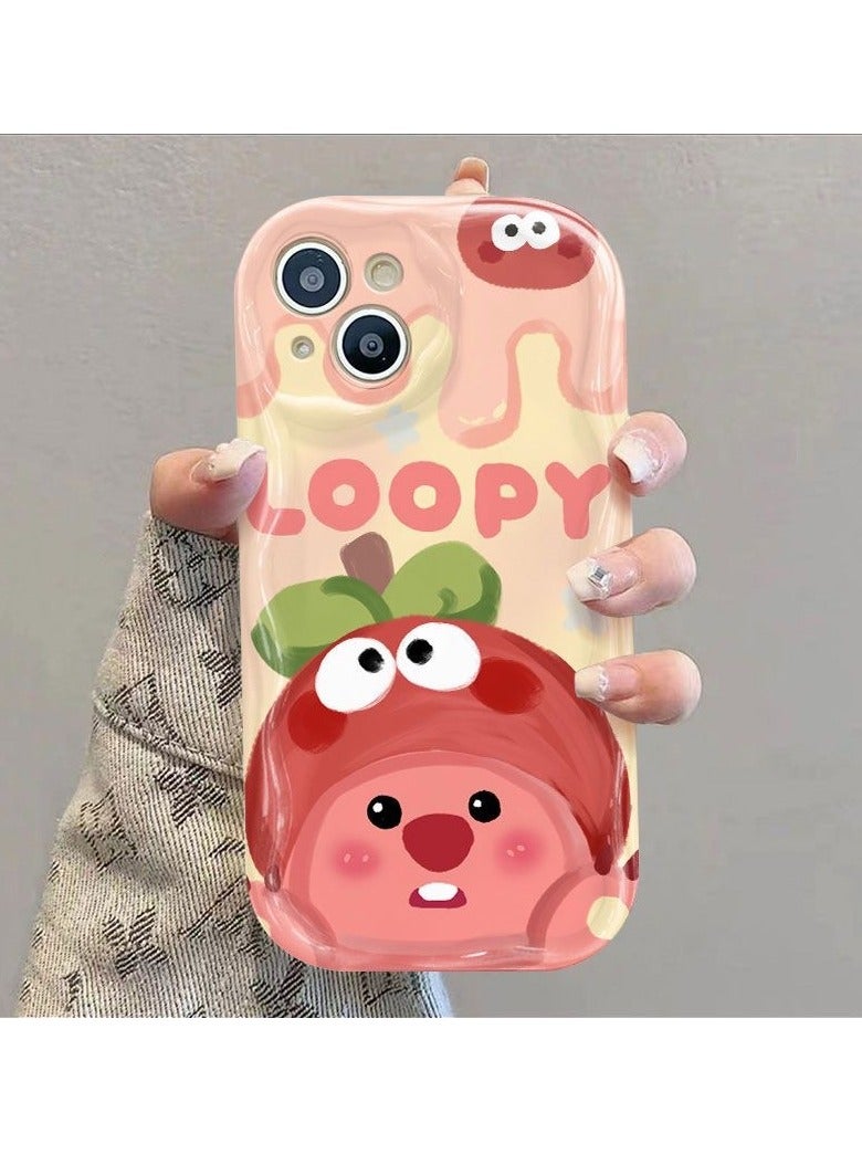 NIBEMINENT Mountain Bamboo Beaver Protective TPU Case Cover For iPhone 15 Pro, Cream White