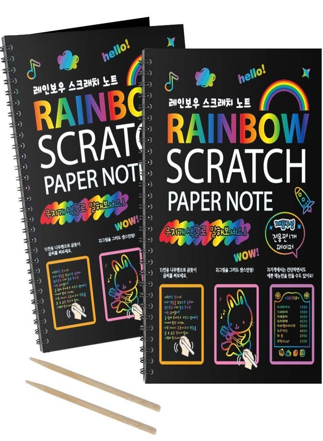 MBJRFU I&Art Scratch Art Books for Kids Scratch Art Paper Rainbow Scratch Art for Best Gifts - Image 1