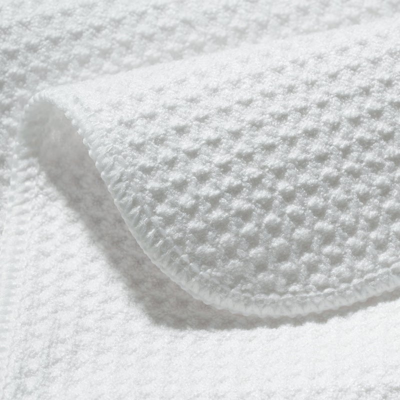 POLYTE Premium Microfiber Kitchen Dish Hand Towel Waffle Weave 18 Pack (16x28 in, White) - Image 3