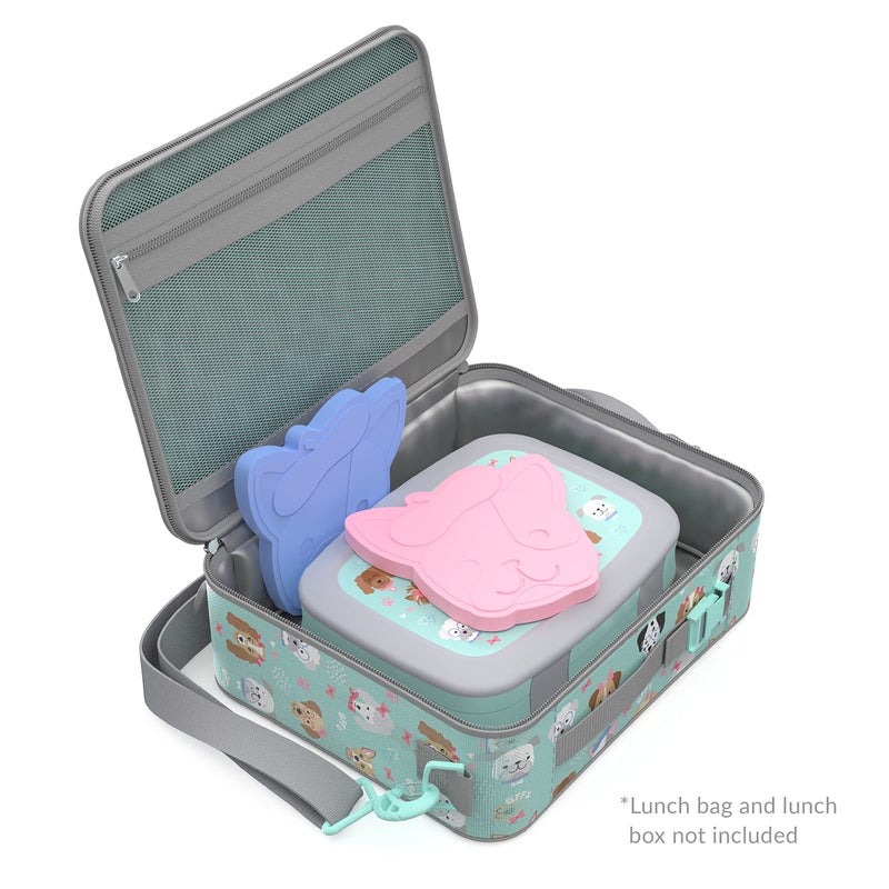 Bentgo Buddies Reusable Ice Packs - Slim Ice Packs for Lunch Boxes, Lunch Bags, and Coolers - Multicolored 4-Pack (Puppy) - Image 3