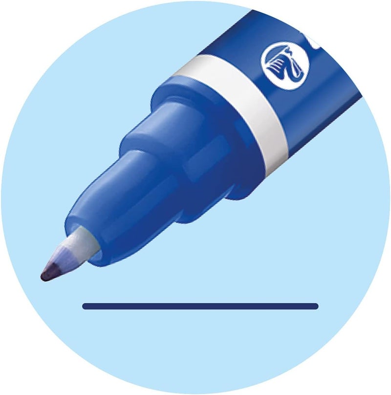 Pelikan Super Pirate Ink Eraser Blue/Green, Line Width M (Multi Tip) Ink Killer for Erasing and Overwriting, Pack of 2 - Image 5